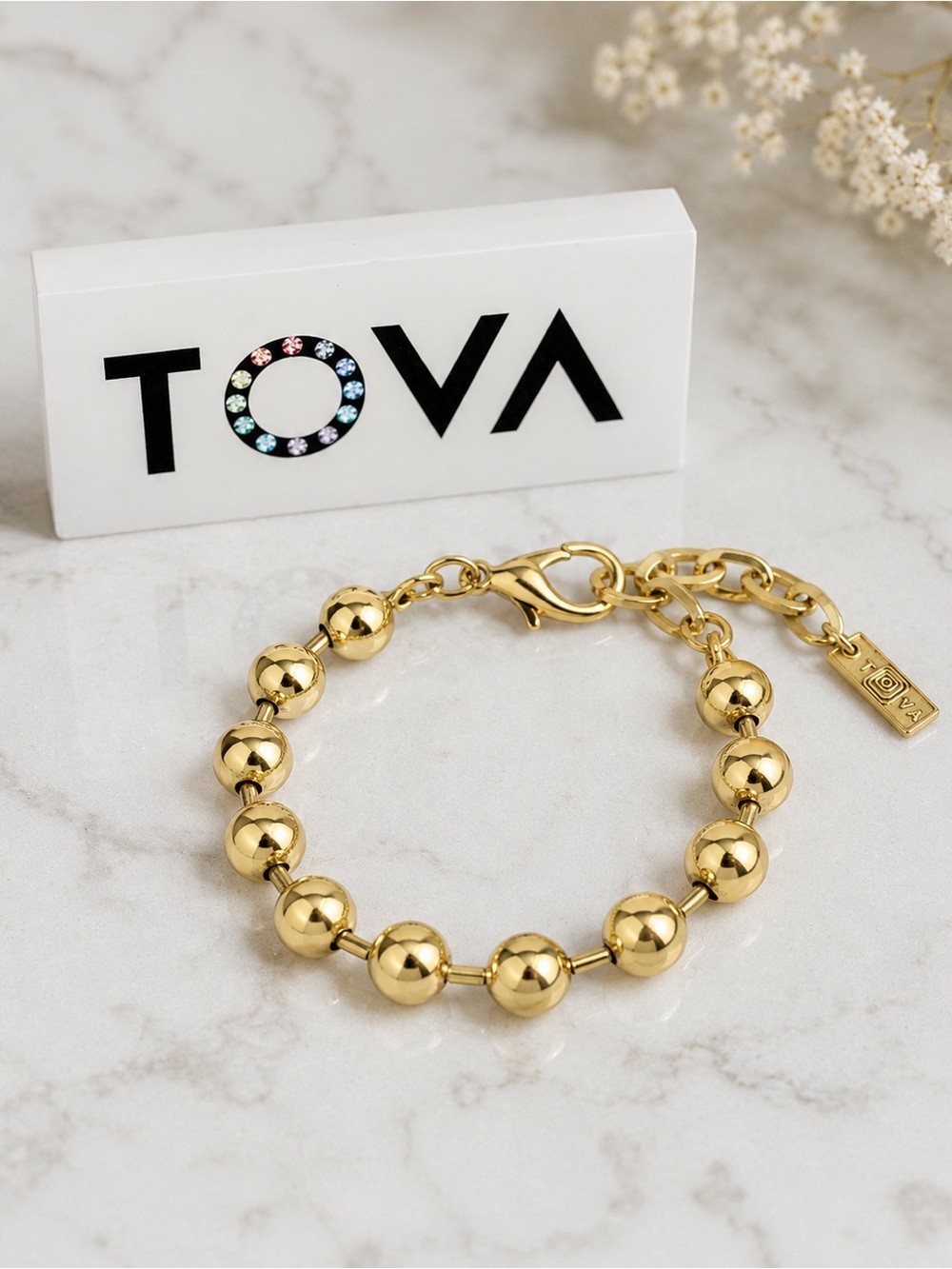 TOVA Radmilla Gold Bead Bracelet - Picture 1 of 4